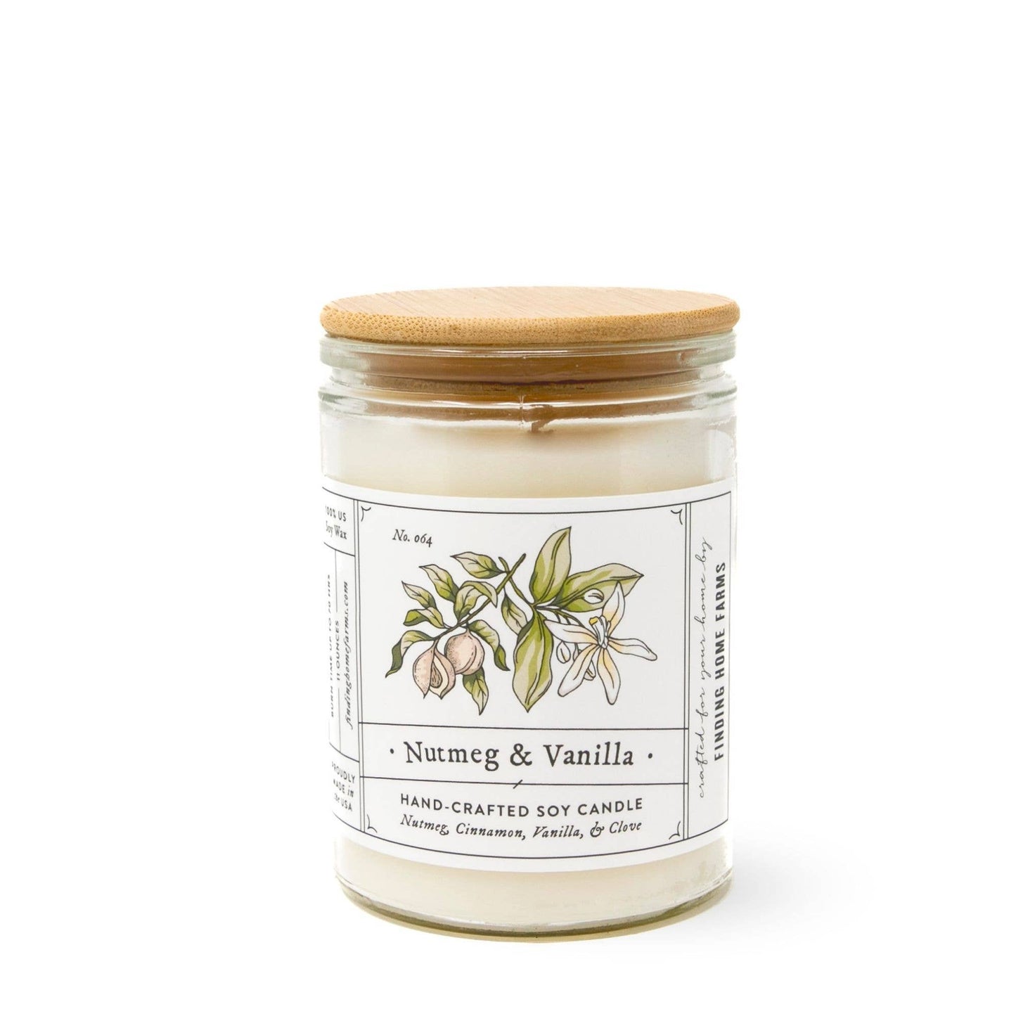 Nutmeg & Vanilla Soy Candle - A Warm and Cozy Fall Scent