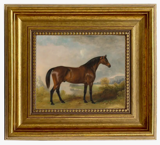 A horse framed oil painting reproduction