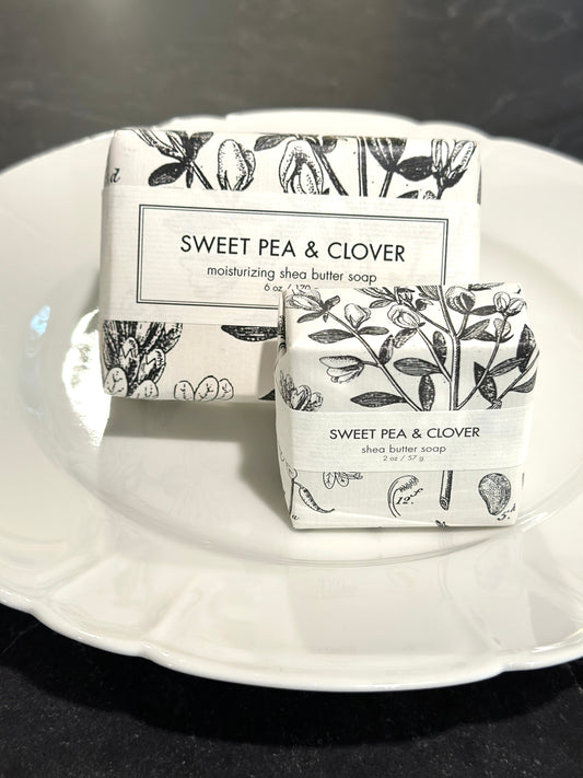 Sweet Pea and Clover Soap set